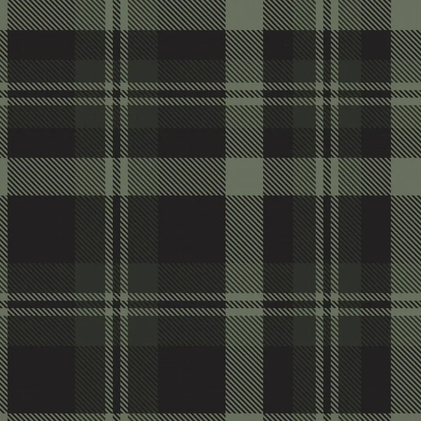 Green Glen Plaid Texturiertes Nahtloses Muster Für Modetextilien Und Grafiken — Stockvektor