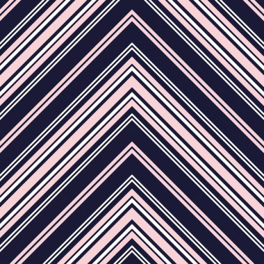 Moda tekstili ve grafikleri için uygun pembe ve lacivert köşegen çizgili desenli arkaplan.