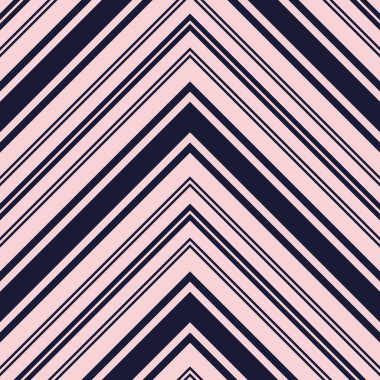 Moda tekstili ve grafikleri için uygun pembe ve lacivert köşegen çizgili desenli arkaplan.