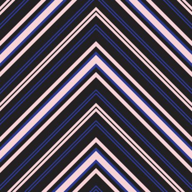 Moda tekstili ve grafikleri için uygun pembe ve lacivert köşegen çizgili desenli arkaplan.