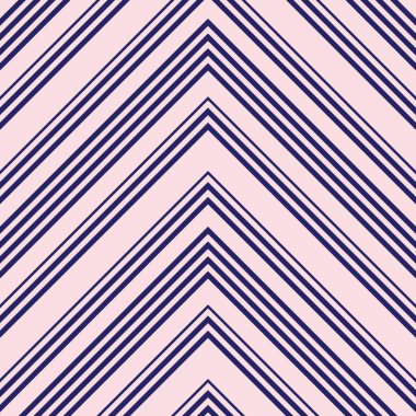 Moda tekstili ve grafikleri için uygun pembe ve lacivert köşegen çizgili desenli arkaplan.