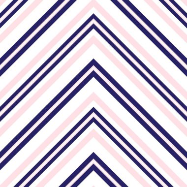 Moda tekstili ve grafikleri için uygun pembe ve lacivert köşegen çizgili desenli arkaplan.