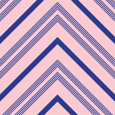 Moda tekstili ve grafikleri için uygun pembe ve lacivert köşegen çizgili desenli arkaplan.