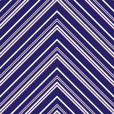 Moda tekstili ve grafikleri için uygun pembe ve lacivert köşegen çizgili desenli arkaplan.