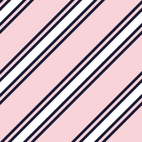 Pink Navy Diagonal Striped Seamless Pattern Background Suitable Fashion Textiles — Stock Vector