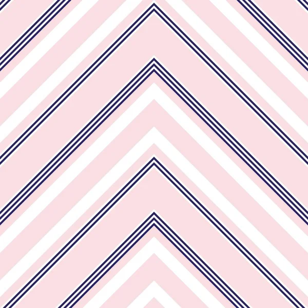 Fondo Patrón Sin Costuras Rayas Diagonales Chevron Rosa Azul Marino — Vector de stock