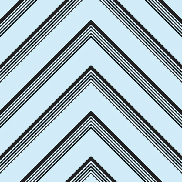 Sky Blue Chevron Diagonal Striped Seamless Pattern Background 그래픽 — 스톡 벡터