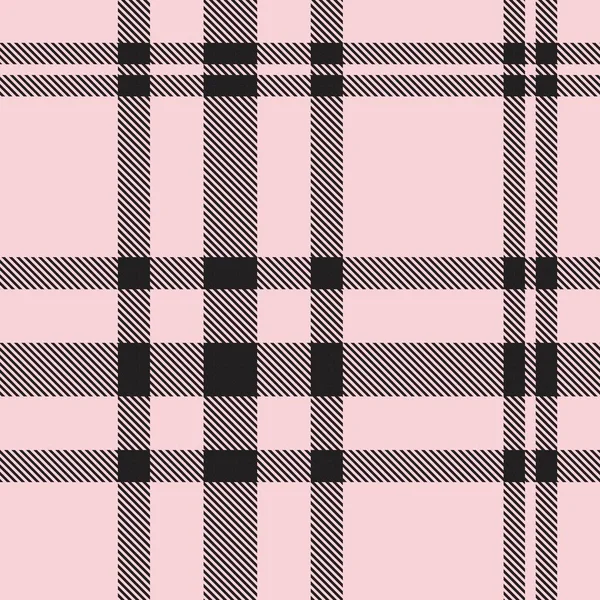 Pink Glen Plaid纹理无缝图案 适用于时尚纺织品和图形 — 图库矢量图片