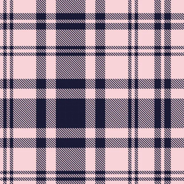 Pink Navy Glen Plaid Teksturowany Bezszwowy Wzór Nadaje Się Tkanin — Wektor stockowy