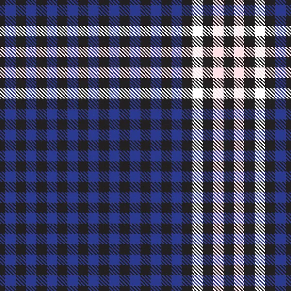Pink Navy Glen Plaid Textured Seamless Pattern Suitable Fashion Textiles — Stock Vector