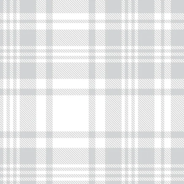 Bílý Glen Plaid Texturovaný Bezešvý Vzor Vhodný Pro Módní Textil — Stockový vektor