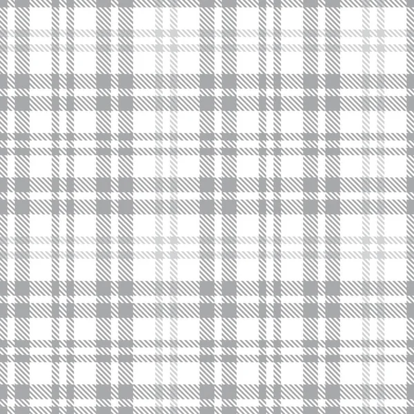 White Glen Plaid Texturiertes Nahtloses Muster Für Modetextilien Und Grafiken — Stockvektor