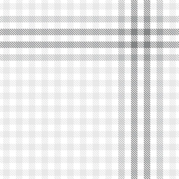 White Glen Plaid Texturiertes Nahtloses Muster Für Modetextilien Und Grafiken — Stockvektor