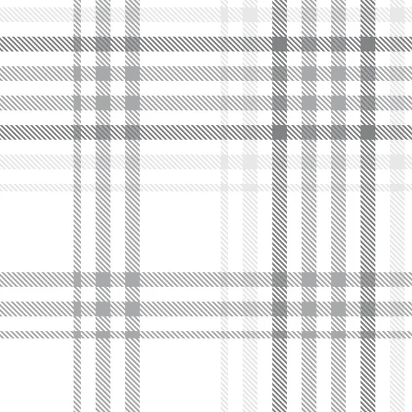 White Glen Plaid Texturiertes Nahtloses Muster Für Modetextilien Und Grafiken — Stockvektor