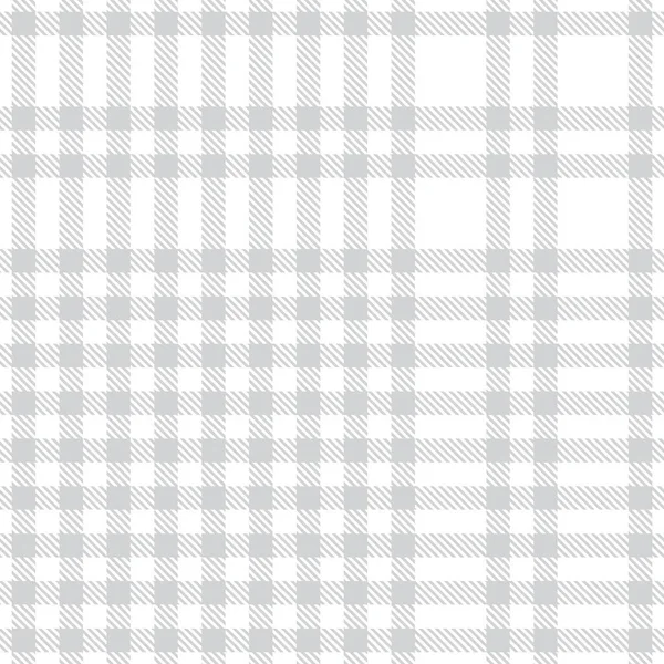 Blanc Glen Plaid Motif Sans Couture Texturé Adapté Aux Textiles — Image vectorielle