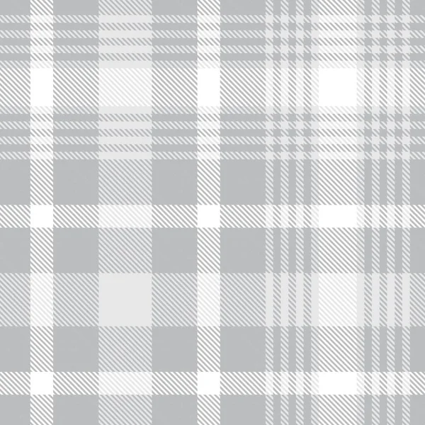 Fehér Glen Plaid Texturált Zökkenőmentes Minta Alkalmas Divat Textil Grafika — Stock Vector