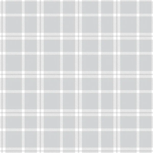 White Glen Plaid Texturiertes Nahtloses Muster Für Modetextilien Und Grafiken — Stockvektor