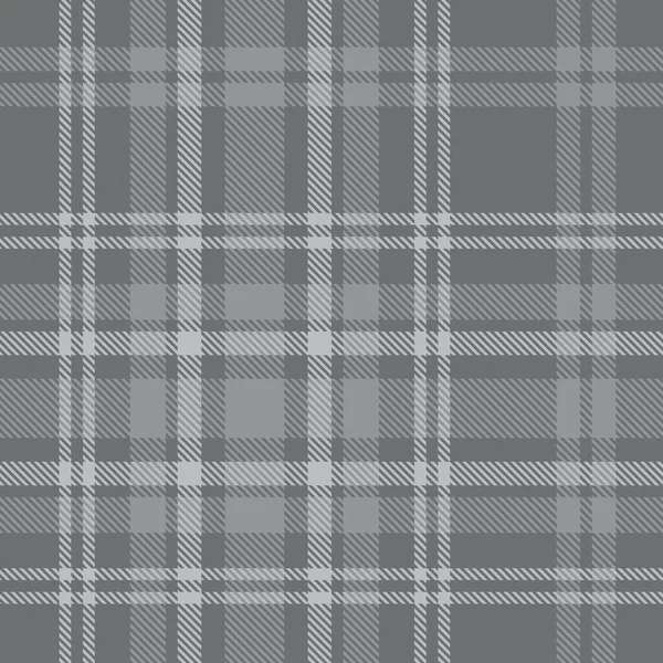 Grey Glen Plaid Texturiertes Nahtloses Muster Für Modetextilien Und Grafiken — Stockvektor