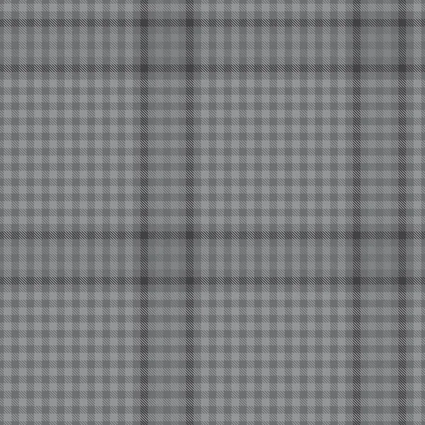 Grey Glen Plaid Texturiertes Nahtloses Muster Für Modetextilien Und Grafiken — Stockvektor