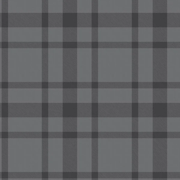 Grey Glen Plaid Texturiertes Nahtloses Muster Für Modetextilien Und Grafiken — Stockvektor