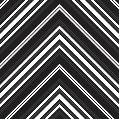Siyah ve beyaz Chevron köşegen çizgili desensiz arka plan moda tekstil ve grafikleri için uygun.