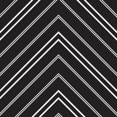 Siyah ve beyaz Chevron köşegen çizgili desensiz arka plan moda tekstil ve grafikleri için uygun.