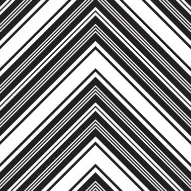 Siyah ve beyaz Chevron köşegen çizgili desensiz arka plan moda tekstil ve grafikleri için uygun.