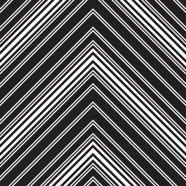 Siyah ve beyaz Chevron köşegen çizgili desensiz arka plan moda tekstil ve grafikleri için uygun.