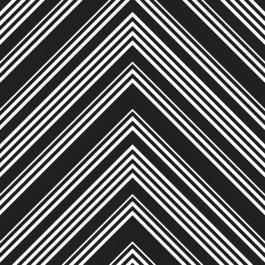 Siyah ve beyaz Chevron köşegen çizgili desensiz arka plan moda tekstil ve grafikleri için uygun.