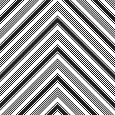 Siyah ve beyaz Chevron köşegen çizgili desensiz arka plan moda tekstil ve grafikleri için uygun.
