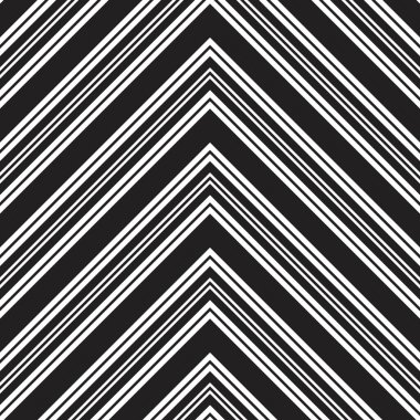 Siyah ve beyaz Chevron köşegen çizgili desensiz arka plan moda tekstil ve grafikleri için uygun.