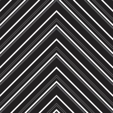 Siyah ve beyaz Chevron köşegen çizgili desensiz arka plan moda tekstil ve grafikleri için uygun.