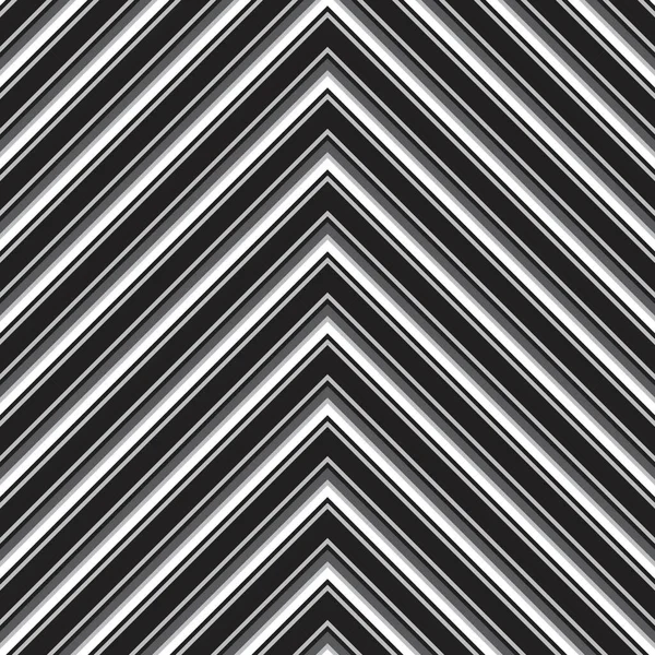 Fondo Sin Costuras Rayado Diagonal Chevron Blanco Negro Adecuado Para — Vector de stock