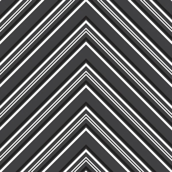 Chevron Noir Blanc Diagonale Rayé Fond Motif Sans Couture Adapté — Image vectorielle