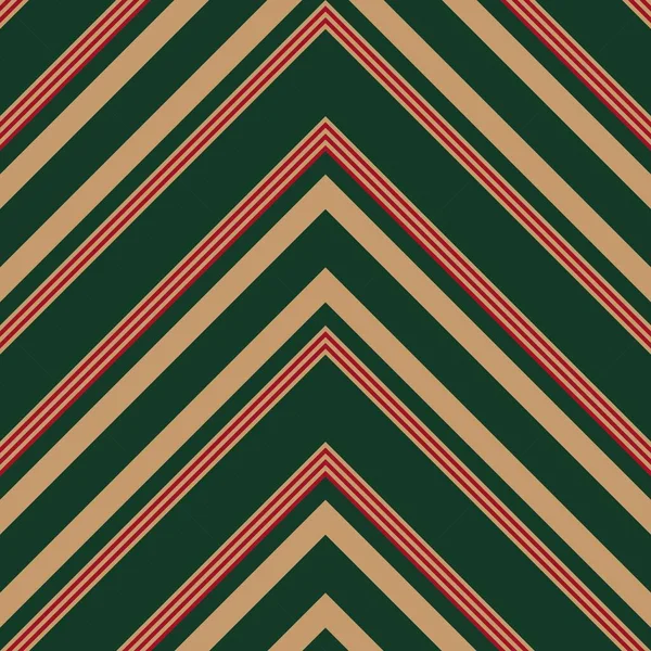 Navidad Chevron Diagonal Rayas Sin Costuras Patrón Fondo Adecuado Para — Vector de stock