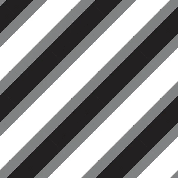 Black White Diagonal Striped Seamless Pattern Background Suitable Fashion Textiles — Stock Vector