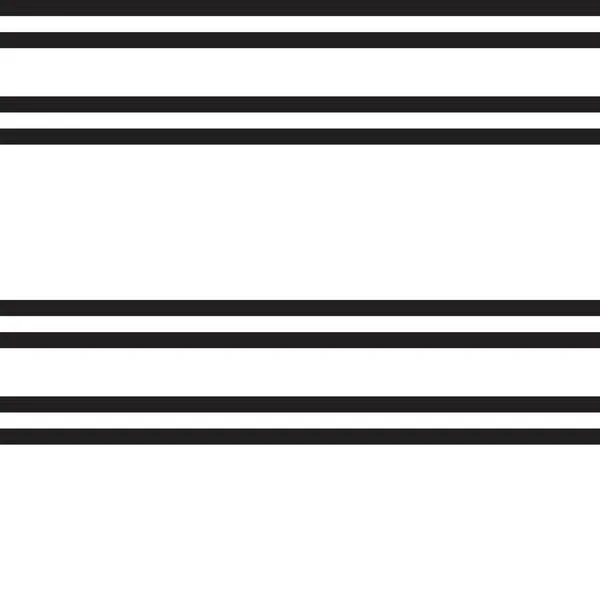 Schwarz Weiß Horizontal Gestreifte Nahtlose Muster Hintergrund Geeignet Für Modetextilien — Stockvektor
