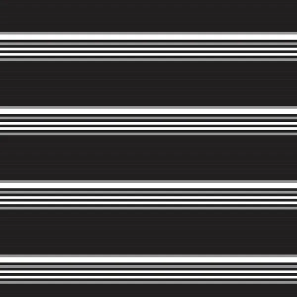 Black White Horizontal Striped Seamless Pattern Background Suitable Fashion Textiles — Stock Vector