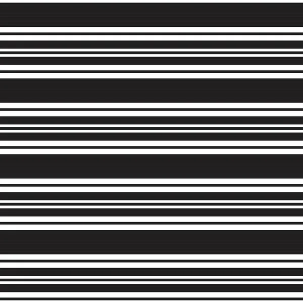 Black White Horizontal Striped Seamless Pattern Background Suitable Fashion Textiles — Stock Vector