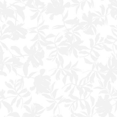 Moda tekstil, grafik, arka plan ve el sanatları için tek renkli bitki desenli desen tasarımı