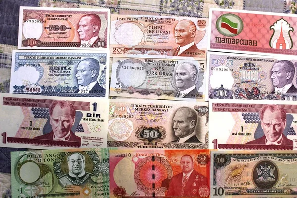 Tło Ściana Tapeta Banknoty — Zdjęcie stockowe