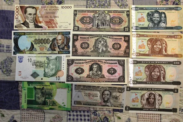 Tło Ściana Tapeta Banknoty — Zdjęcie stockowe