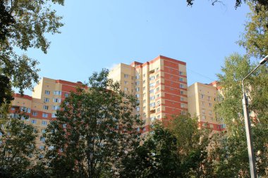 yeşillik, gökyüzü, mavi, bina