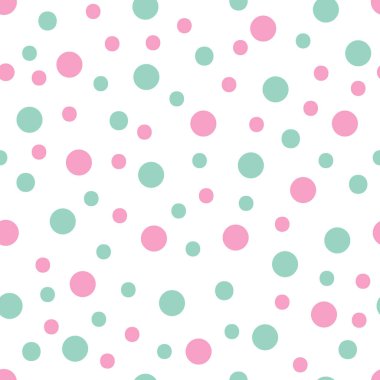 Düzensiz polka nokta vektör dikişsiz desen