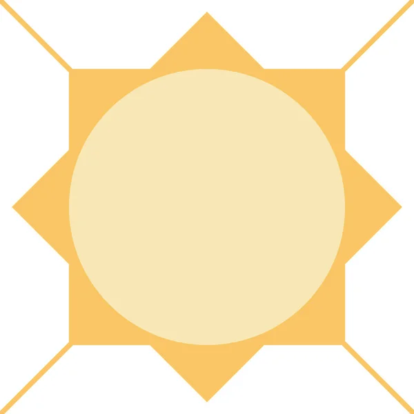 Simple geometric sun lattice seamless vector pattern design — Stock Vector