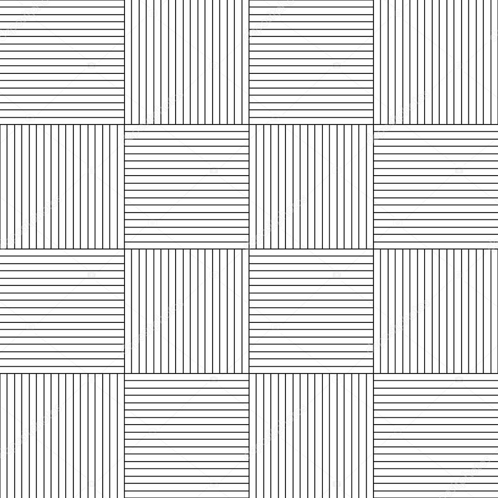 Modern Geometric Basketweave Block Texture seamless vector pattern 