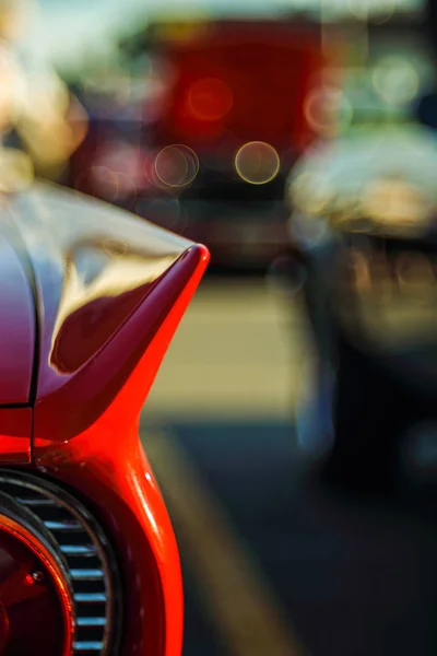 Lámpara trasera retro faro vintage coche clásico . — Foto de Stock