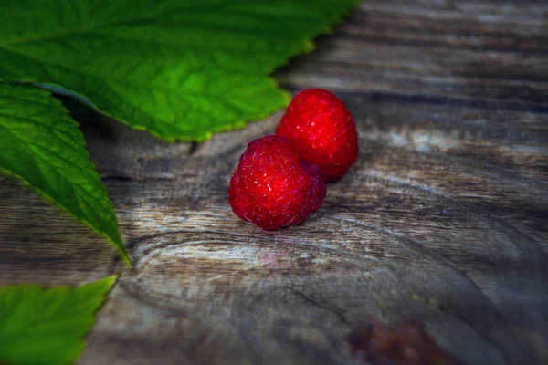 Малина крупним планом зору. Макрофотографія Малина. Натуральні стиглі органічні ягоди. — стокове фото