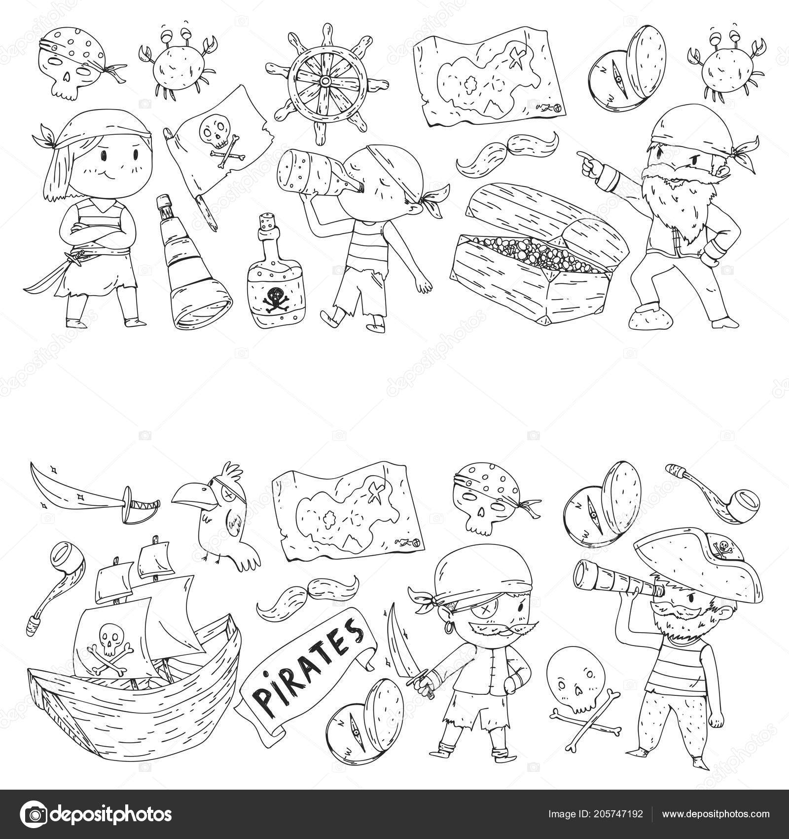 gorro pirata para colorear, image size:1600x1700