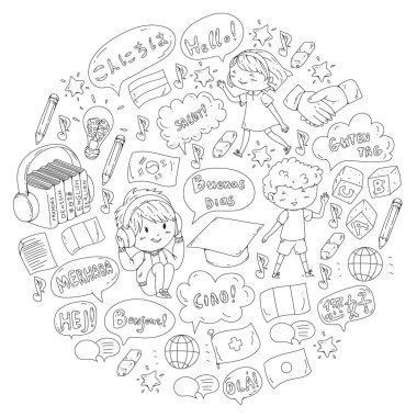 Dil Okulu yetişkin, çocuklar için. Çocuk kursları. İngilizce, İtalyanca, İspanyolca, Japonca, Çince, Arapça, Almanca. Oyun ve eğitim.